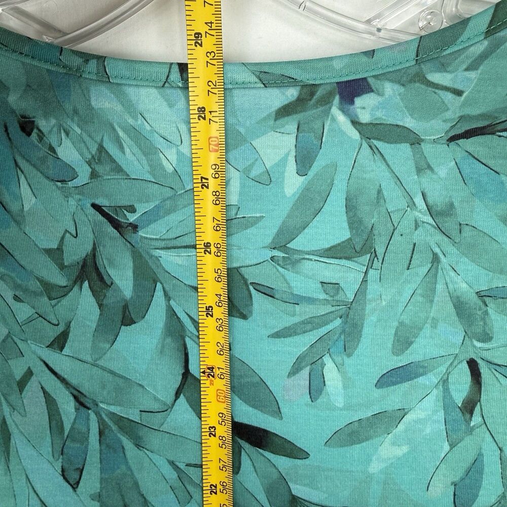 Just Fashion Women’s Large Green Summer Tops Round Neck Side Buttons - Picture 10 of 11